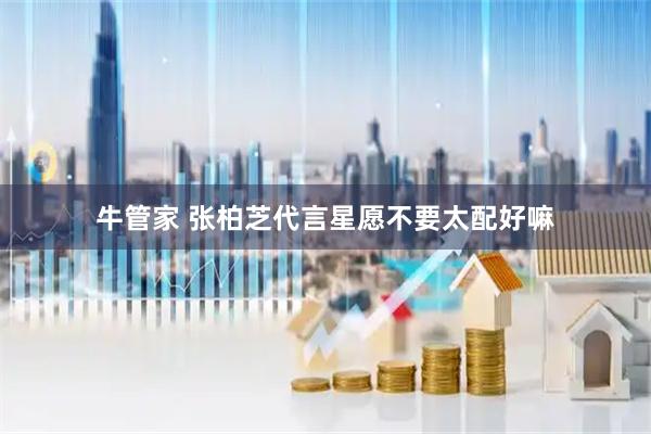 牛管家 张柏芝代言星愿不要太配好嘛